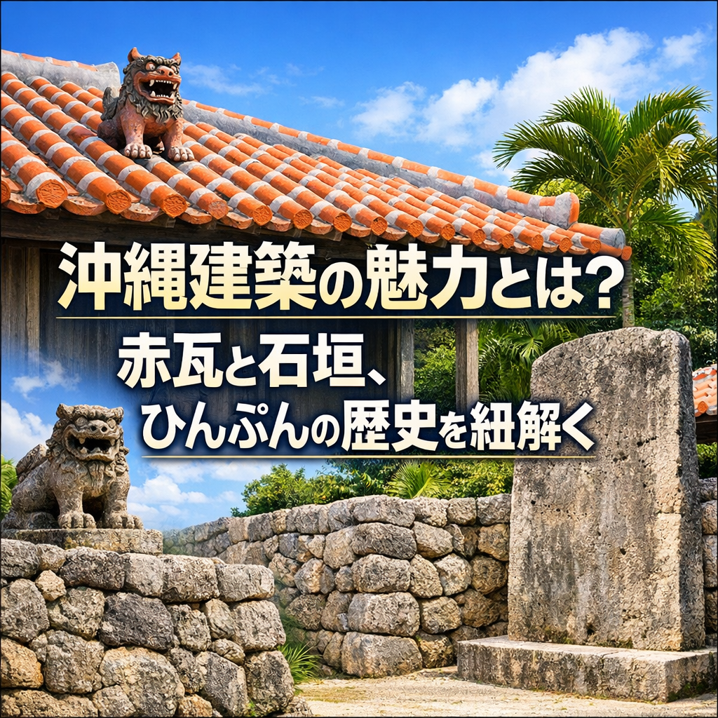 沖縄建築の魅力とは？赤瓦と石垣、ひんぷんの歴史を紐解く