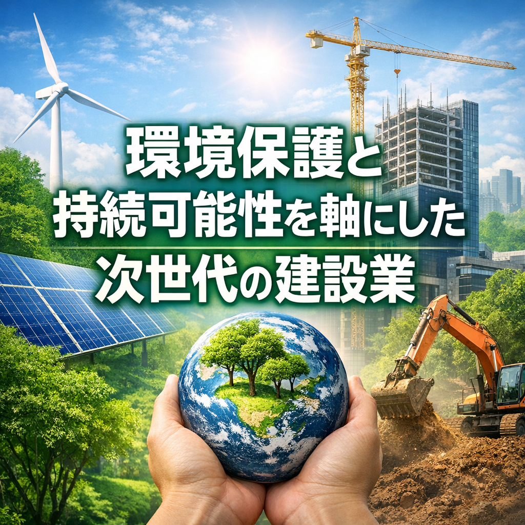 環境保護と持続可能性を軸にした次世代の建設業