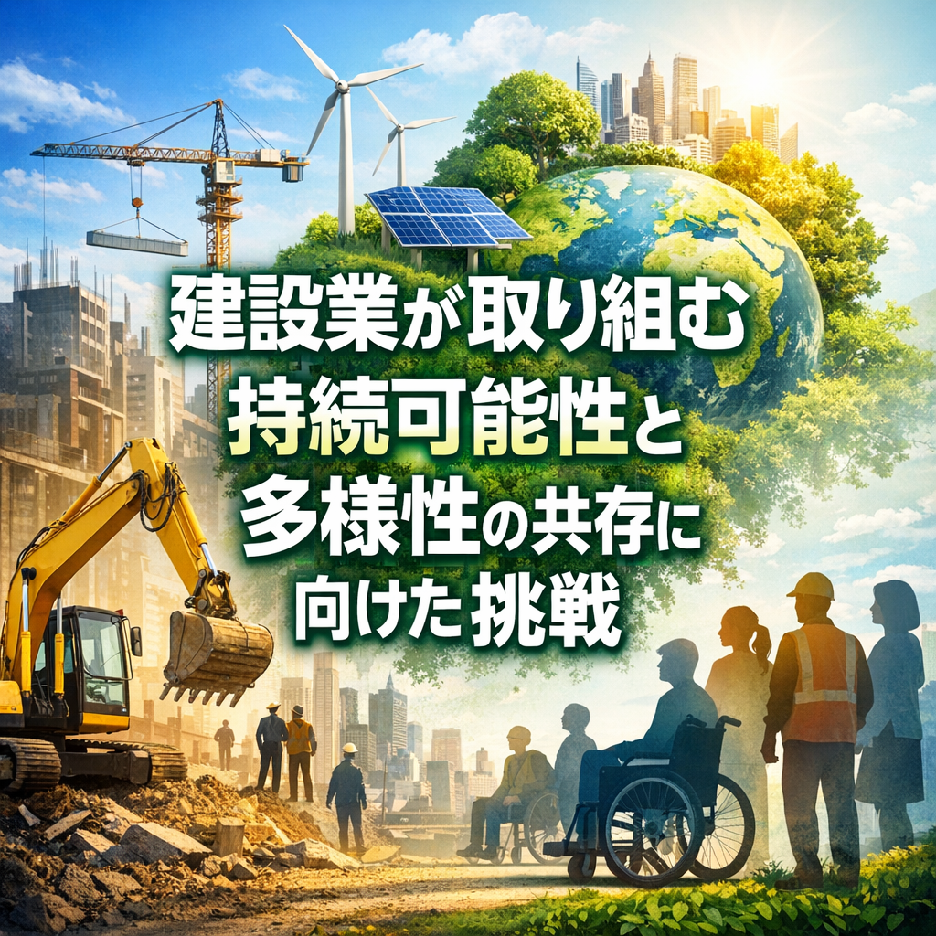 建設業が取り組む持続可能性と多様性の共存に向けた挑戦