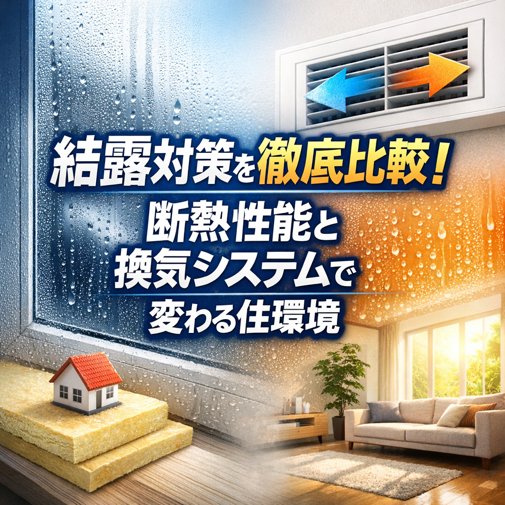 結露対策を徹底比較!断熱性能と換気システムで変わる住環境