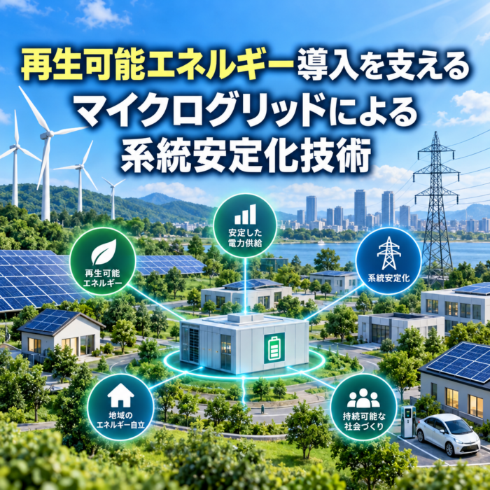 再生可能エネルギー導入を支えるマイクログリッドによる系統安定化技術